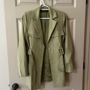 Khaki Longline Blazer